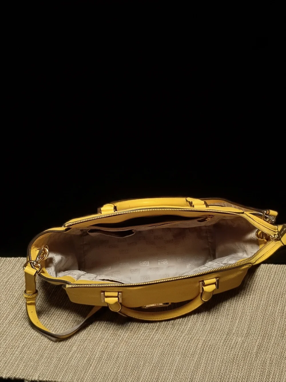 Michael Kors Yellow Top-Handle Satchel